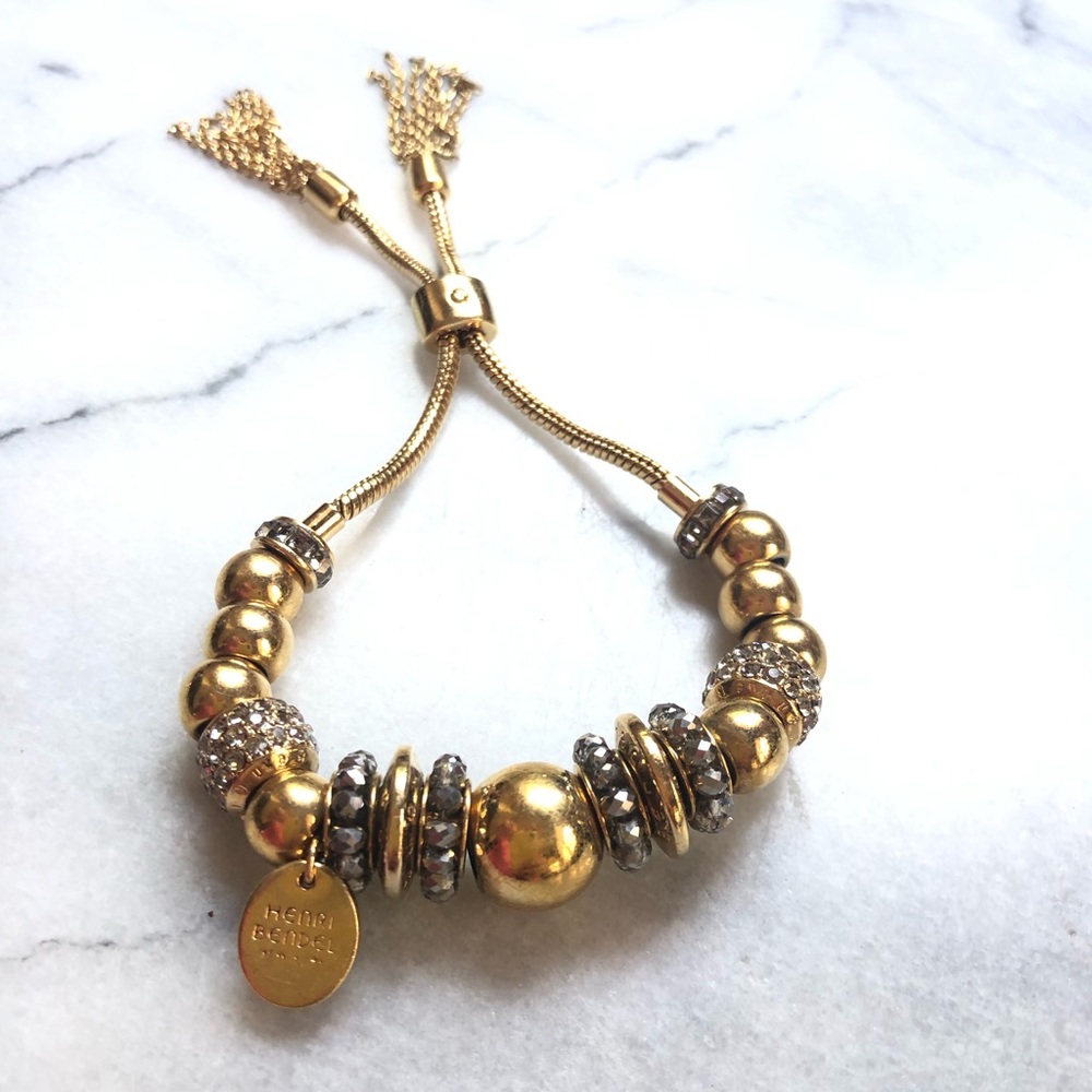 Henri bendel Gold tassel bracelet